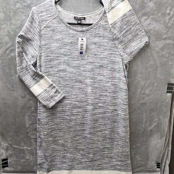 Hilary Radley Gray Sweater Dress Size Large NWT - Picture 1 of 7